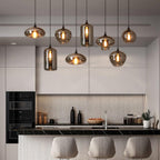Bottle Glass Pendant Light