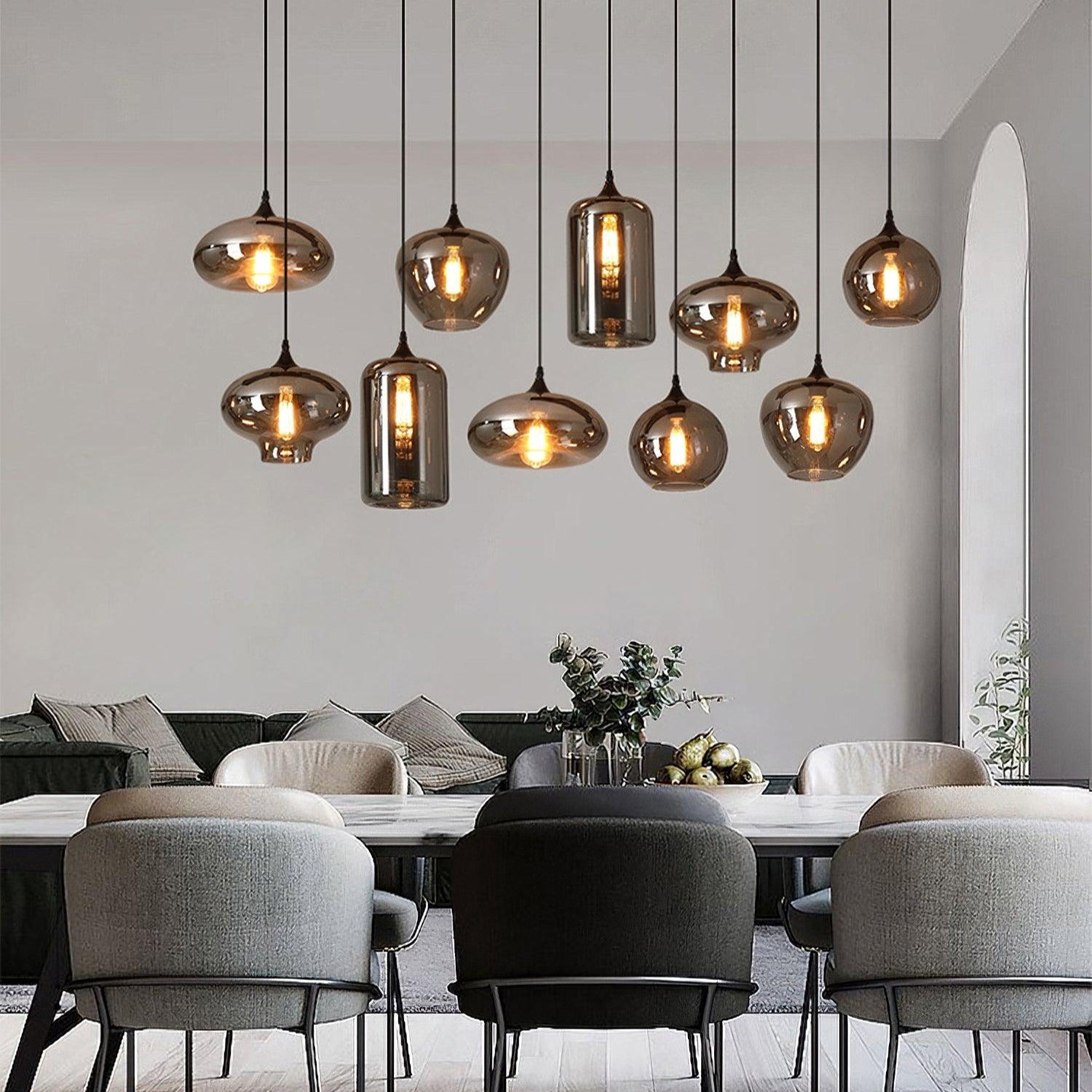 Bottle Glass Pendant Light