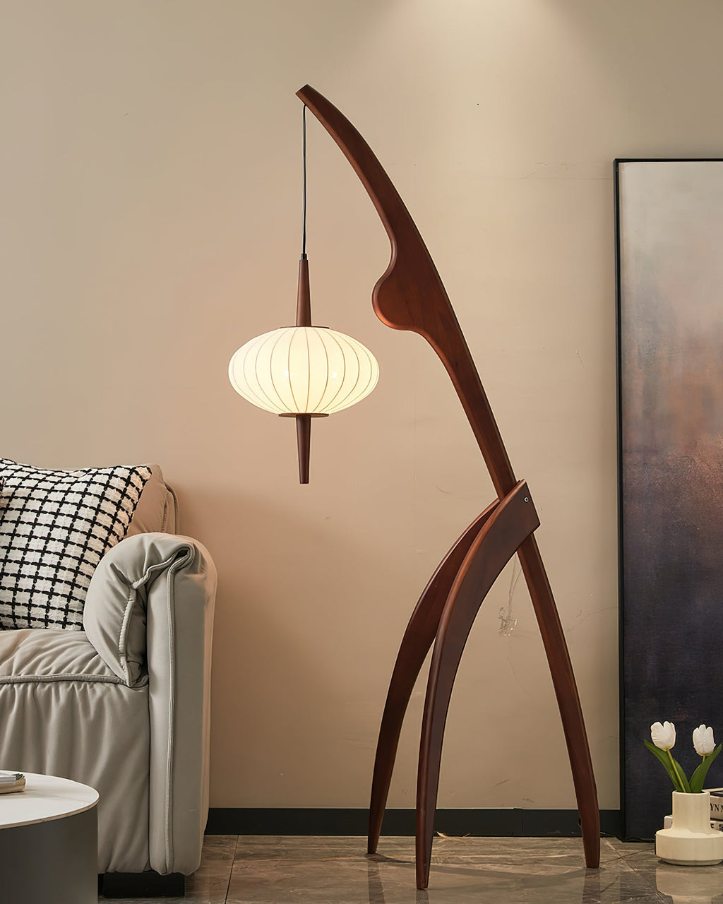 Mantis Wood Floor Lamp