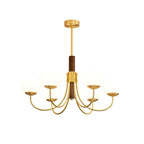 Midas Touch Walnut Sphere Chandelier