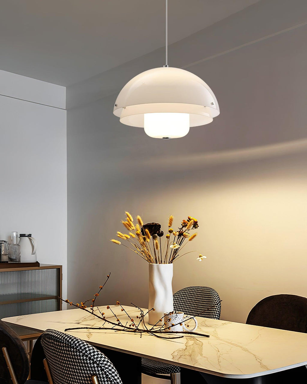 Milk White Layer Pendant Lamp
