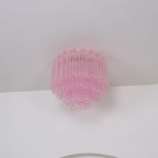 Murano Pink Glass Ceiling Light