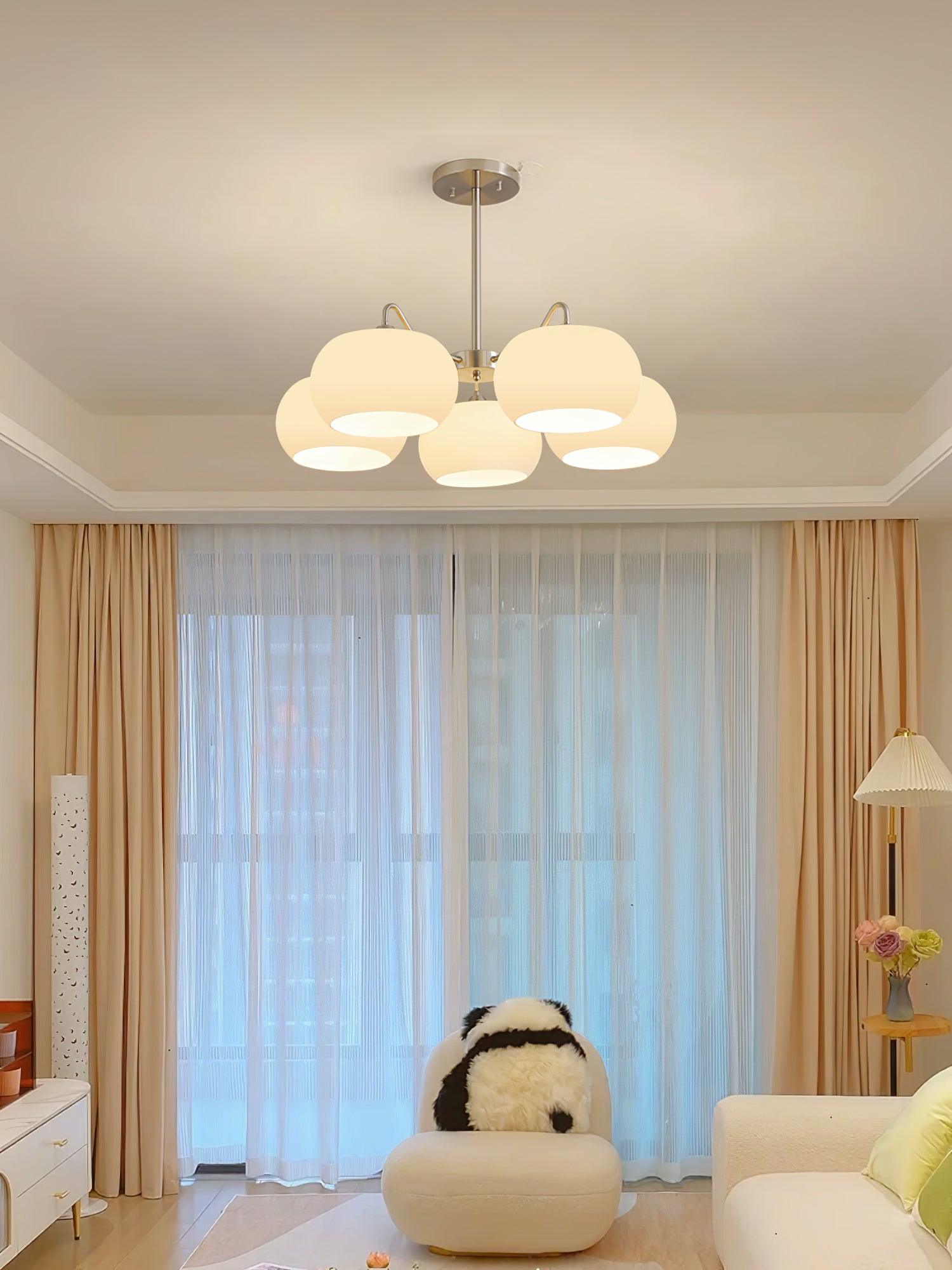 Glass Persimmon Chandelier