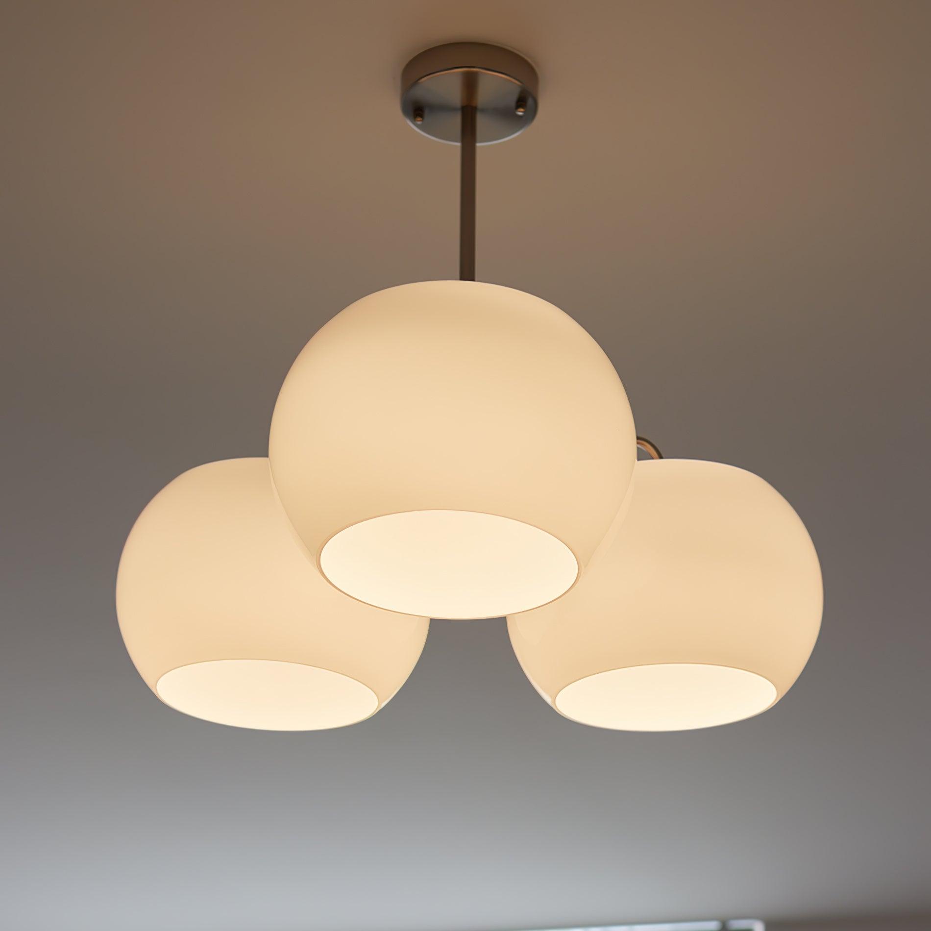 Glass Persimmon Chandelier