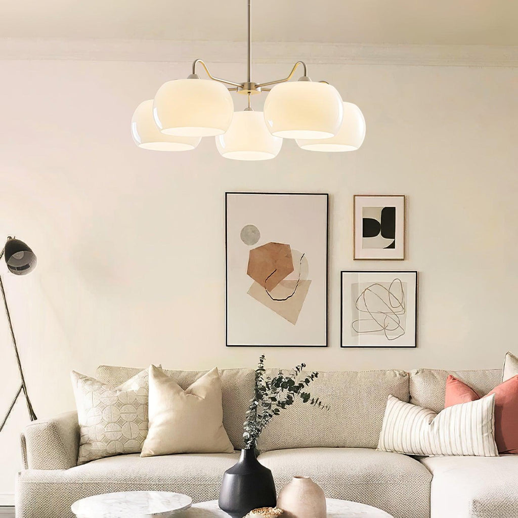 Glass Persimmon Chandelier
