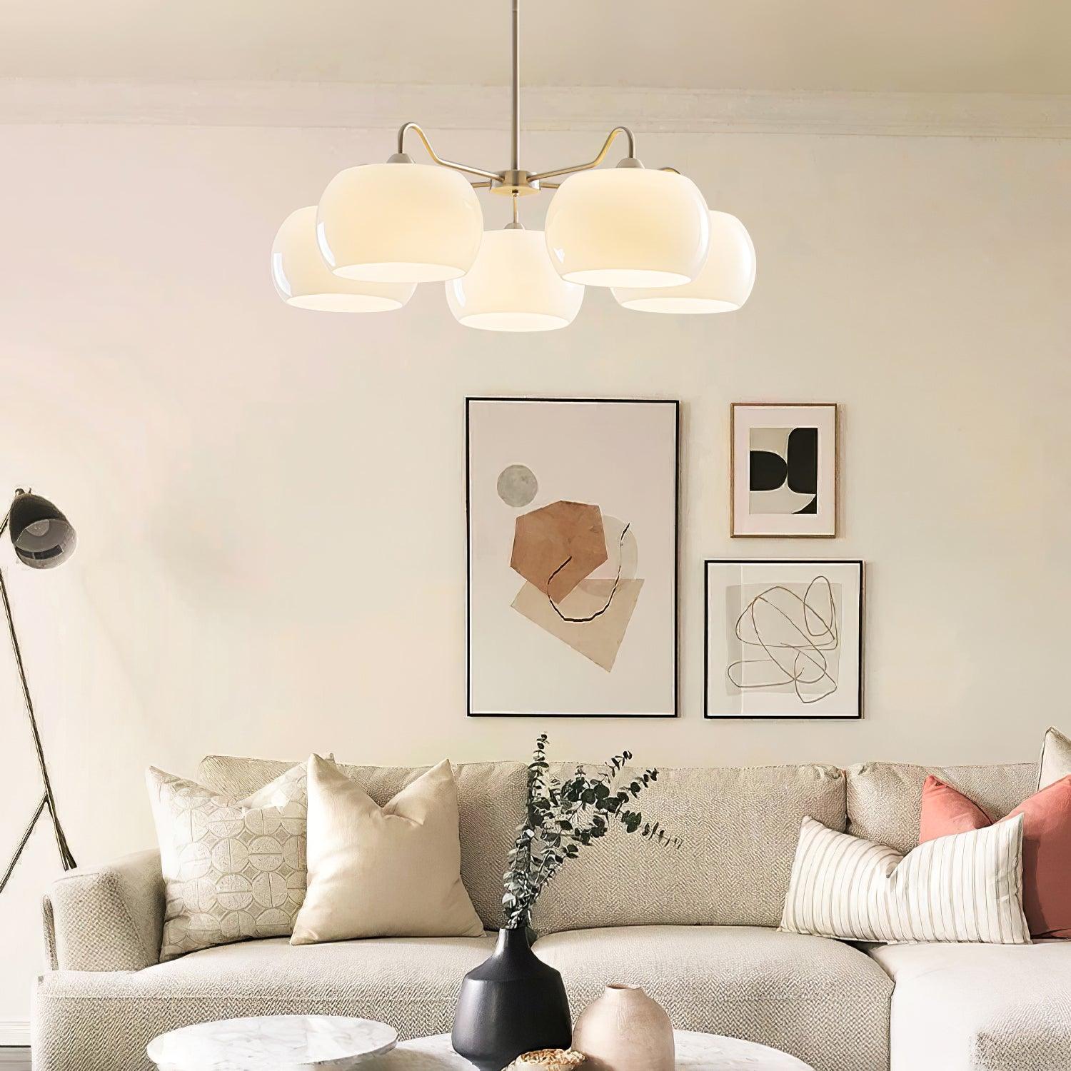 Glass Persimmon Chandelier
