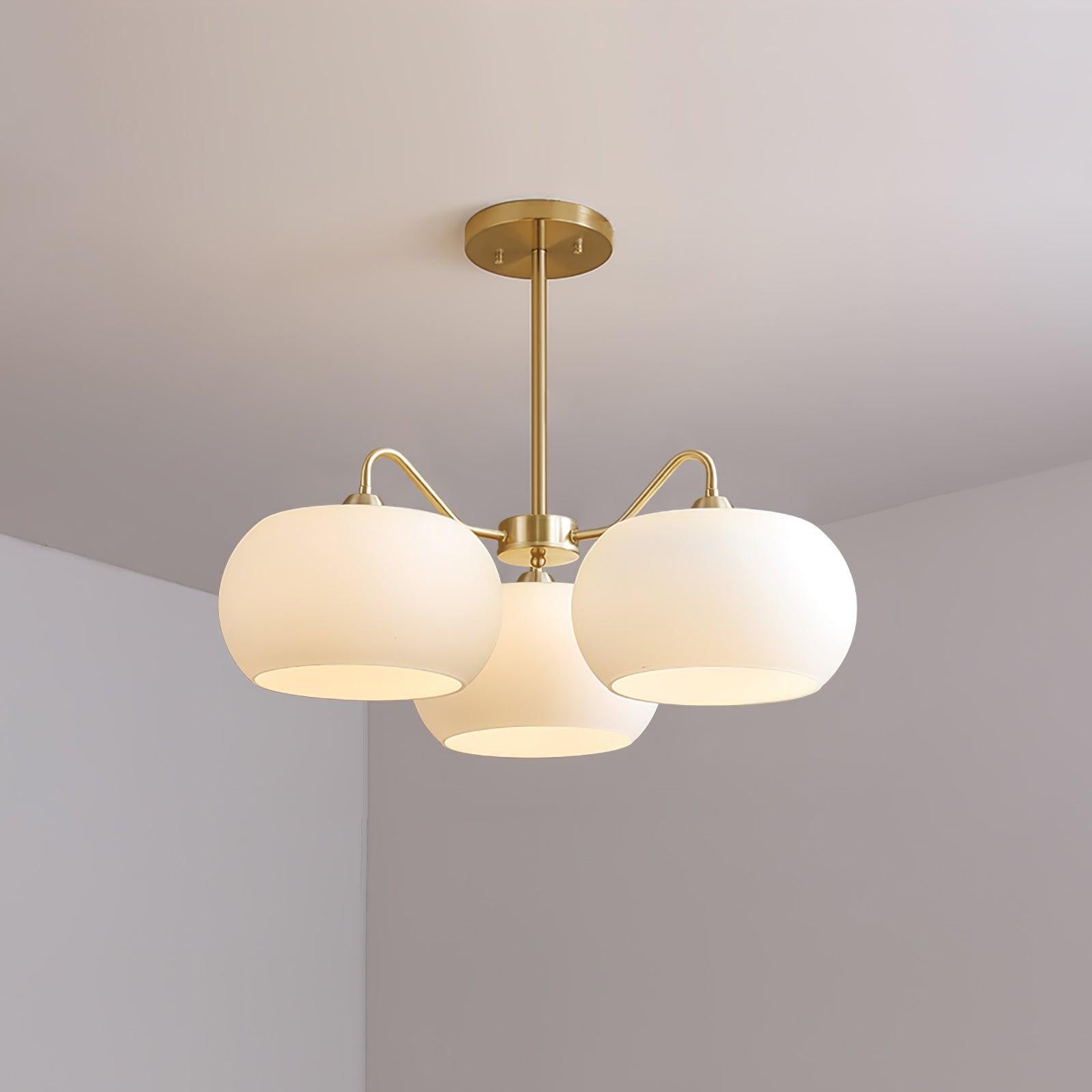 Glass Persimmon Chandelier