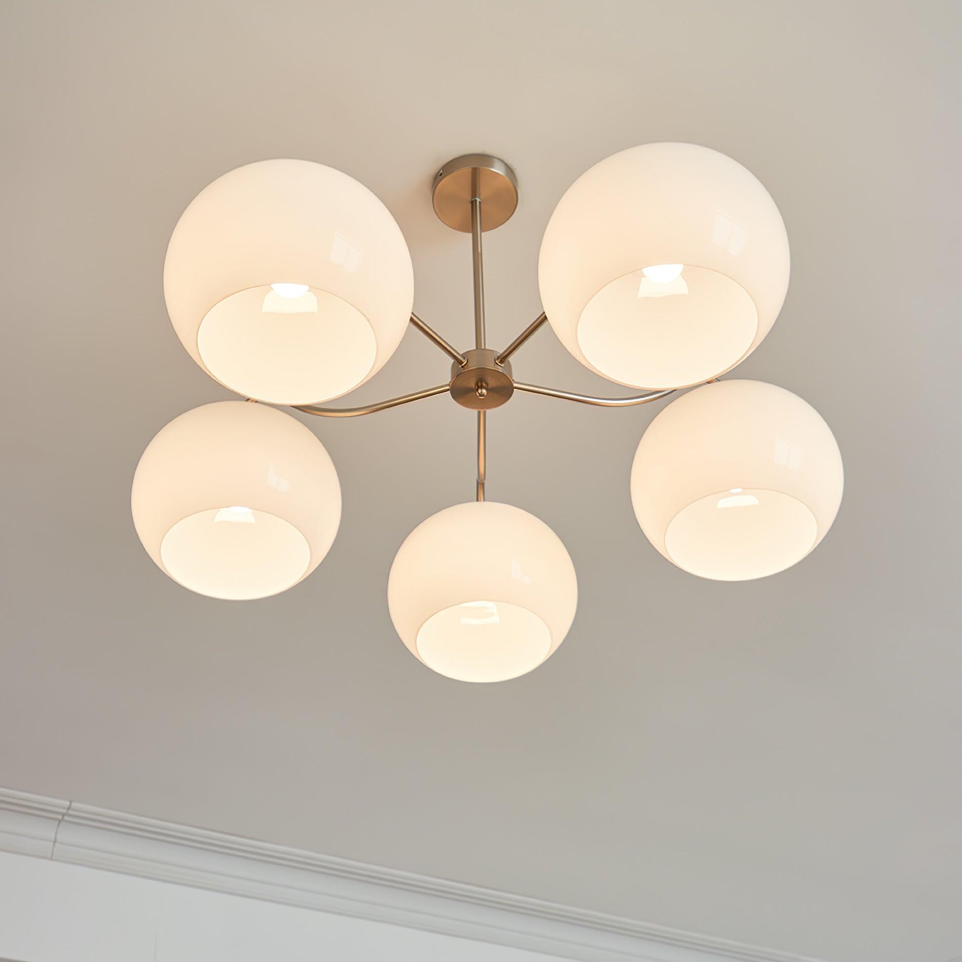 Glass Persimmon Chandelier