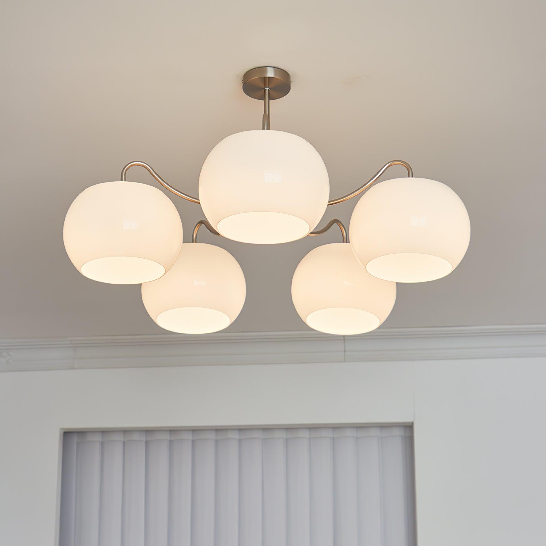 Glass Persimmon Chandelier