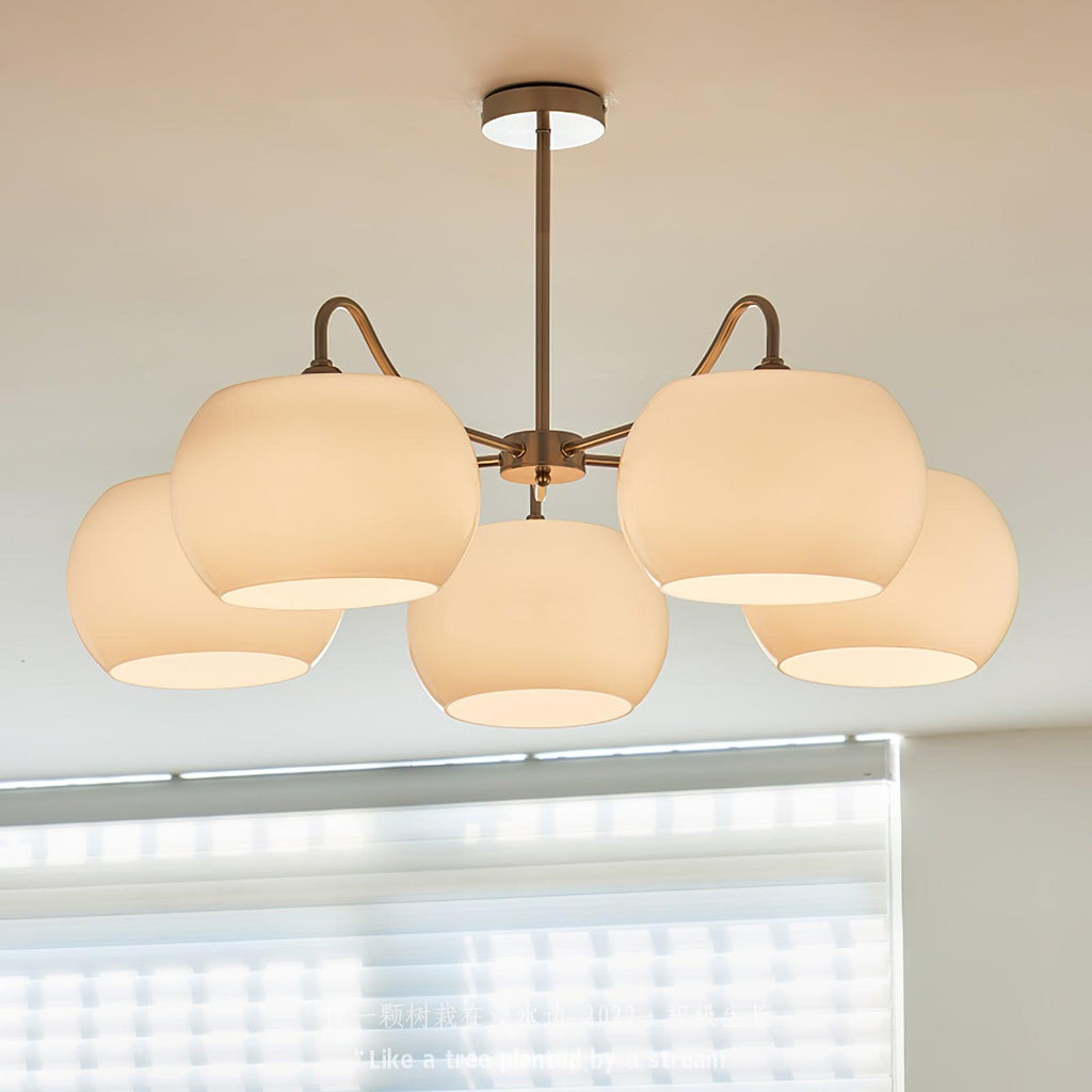 Glass Persimmon Chandelier