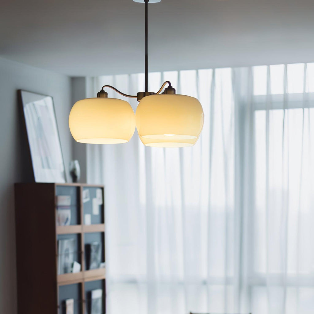 Glass Persimmon Chandelier