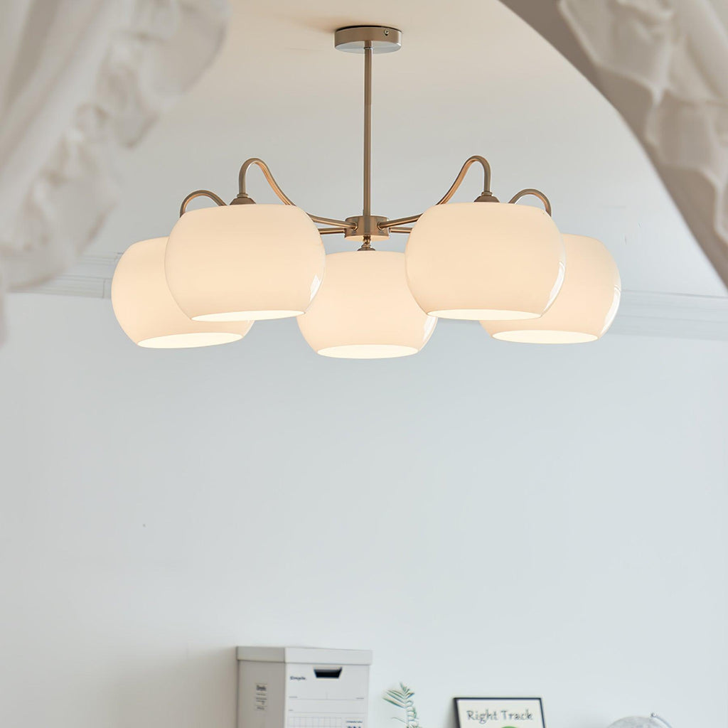 Glass Persimmon Chandelier