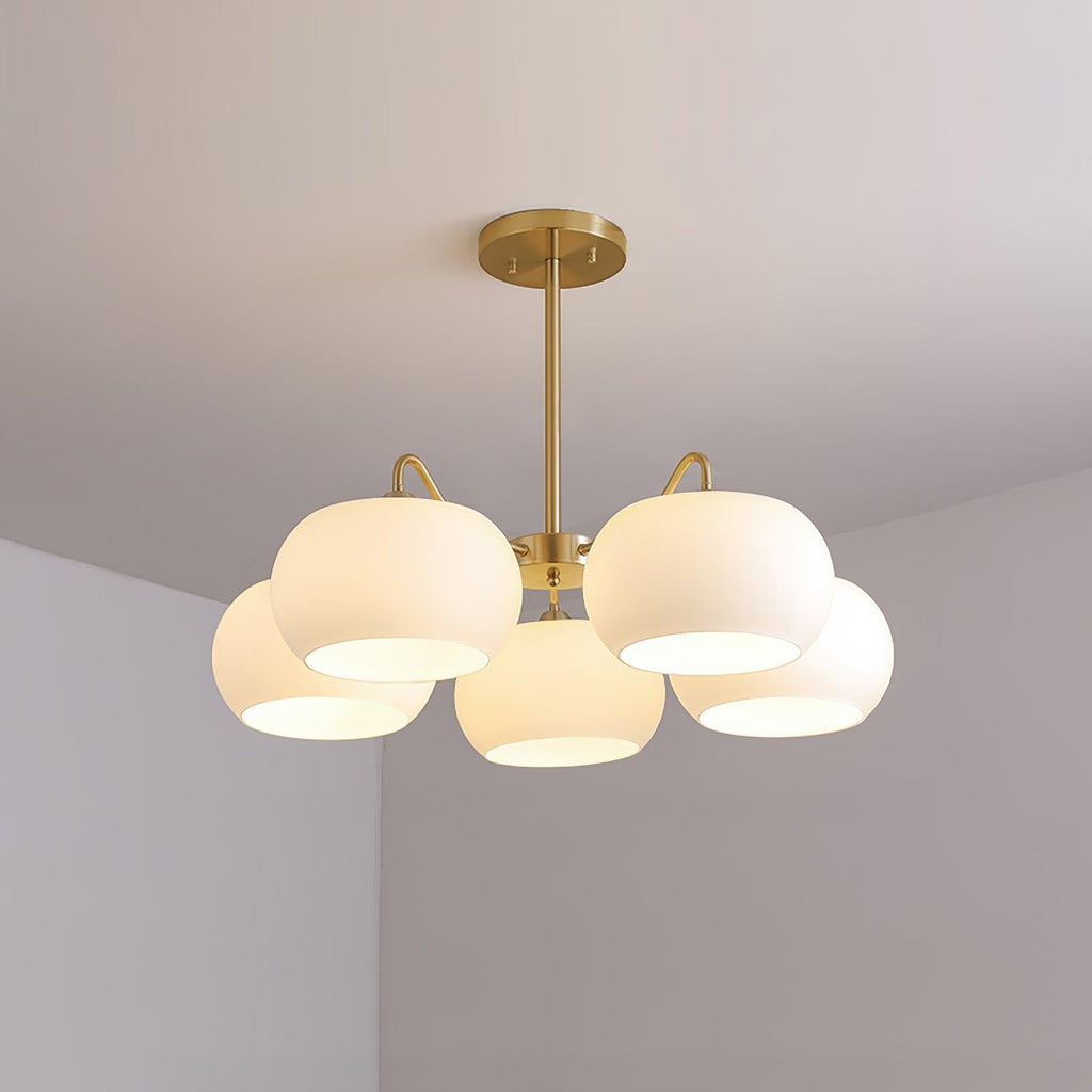 Glass Persimmon Chandelier