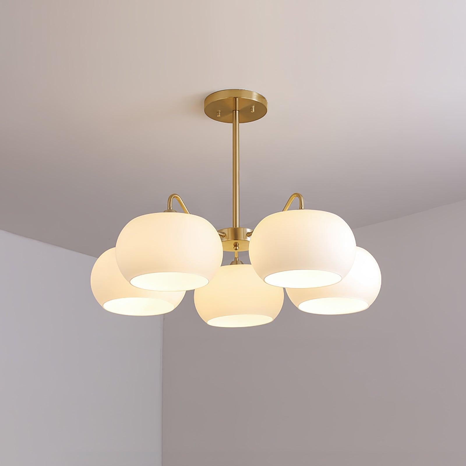 Glass Persimmon Chandelier