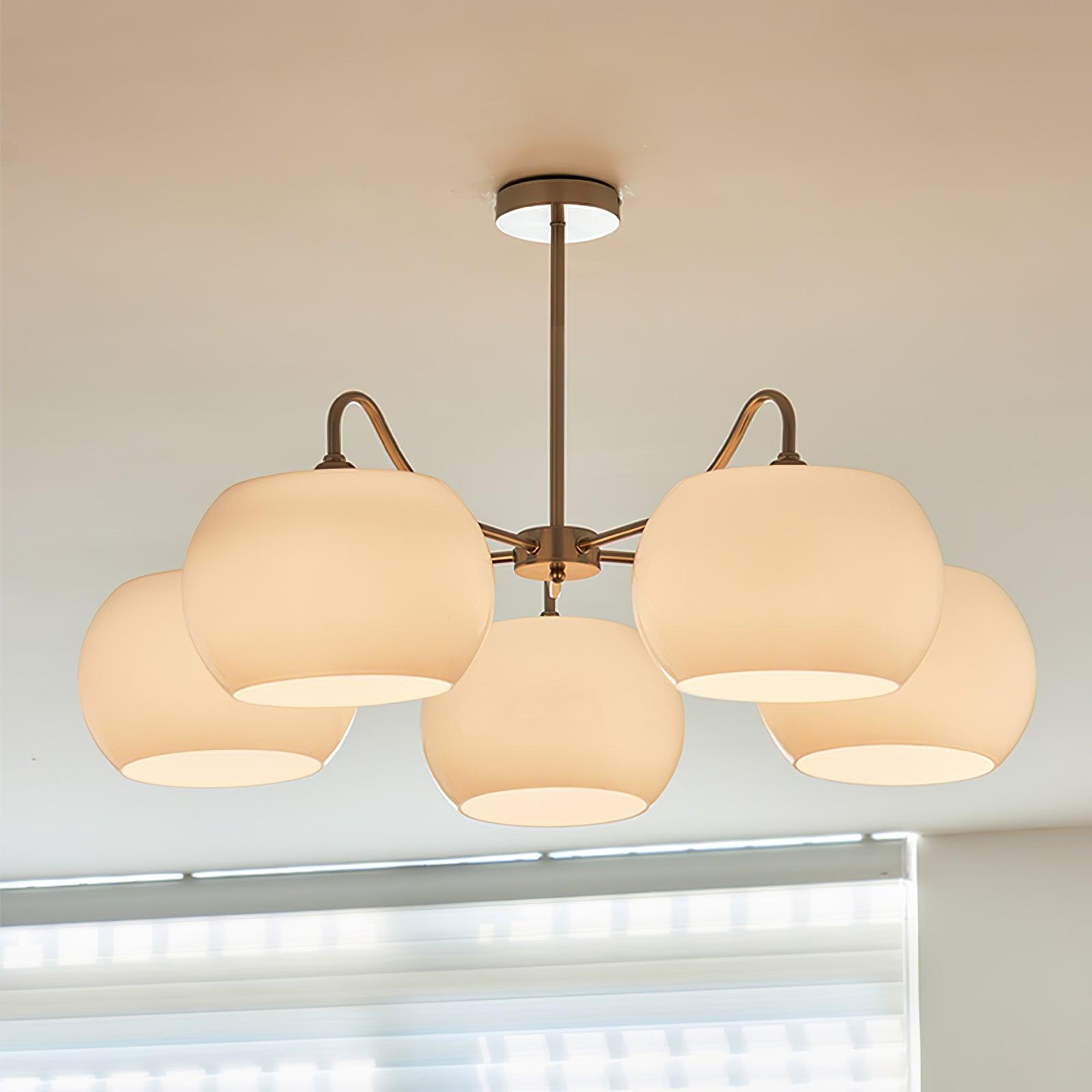 Glass Persimmon Chandelier