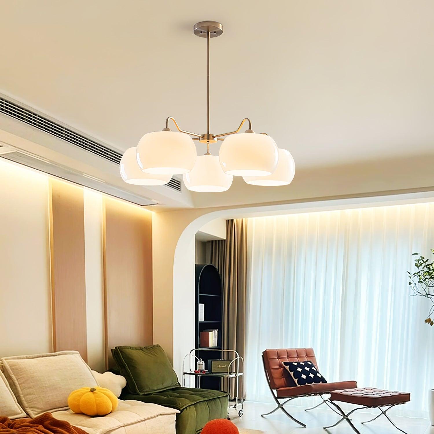 Glass Persimmon Chandelier
