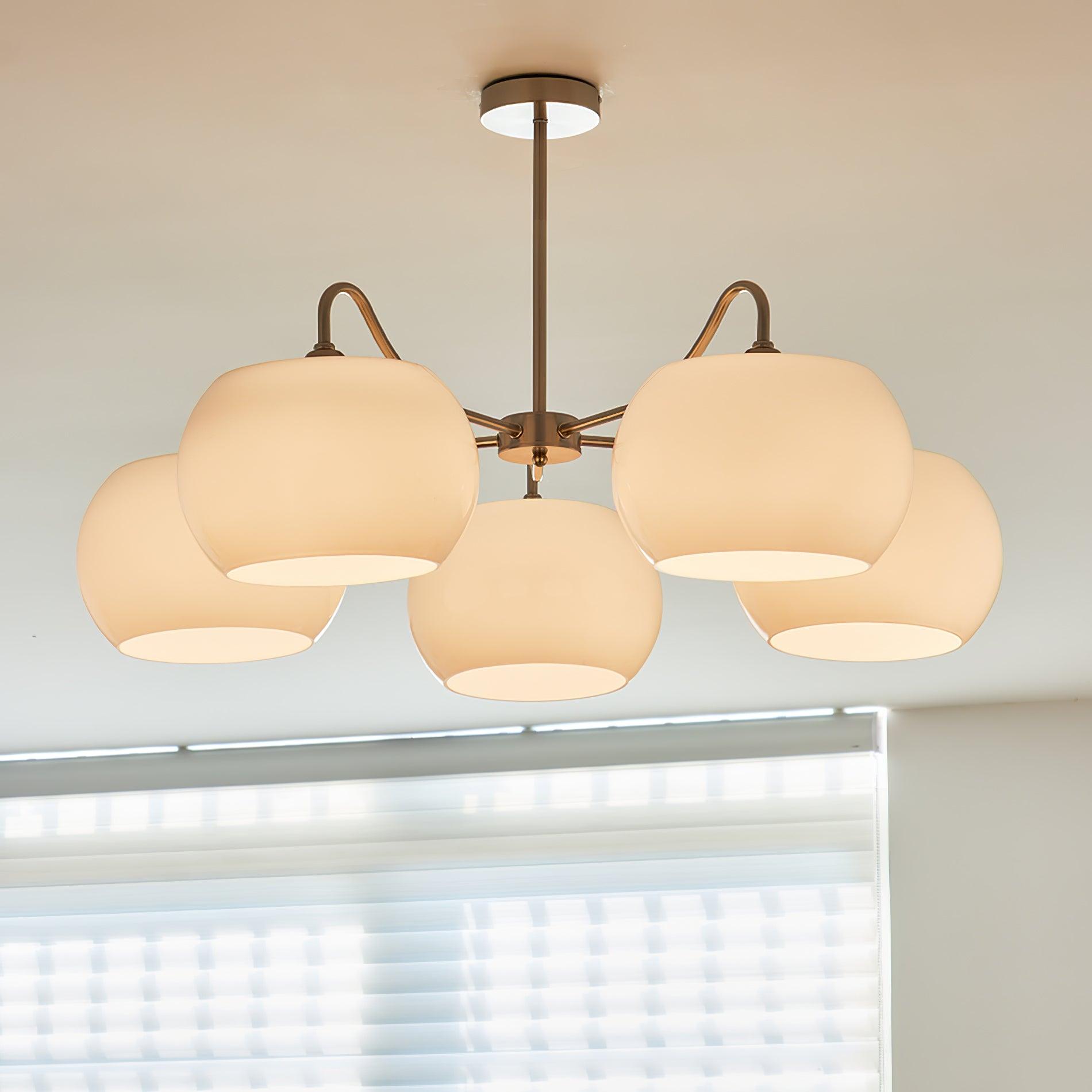 Glass Persimmon Chandelier