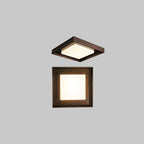 Kurin Wood Frame Ceiling Light