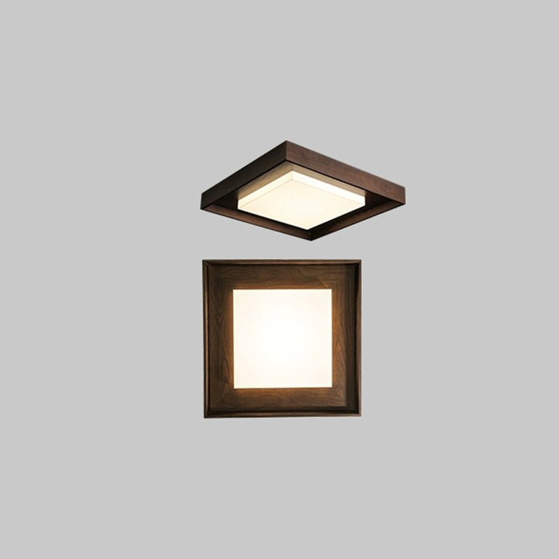 Kurin Wood Frame Ceiling Light