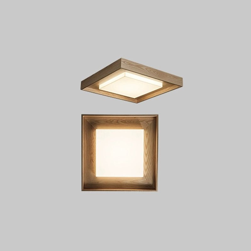 Kurin Wood Frame Ceiling Light