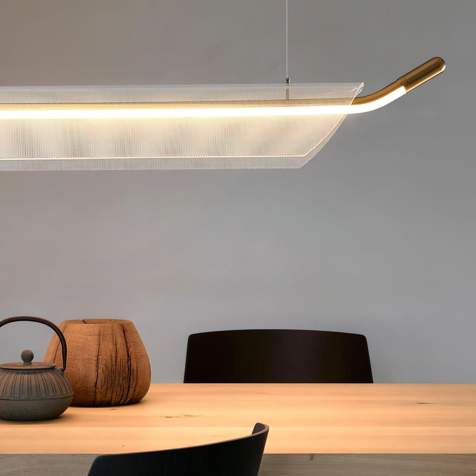One Word Acrylic Pendant Light