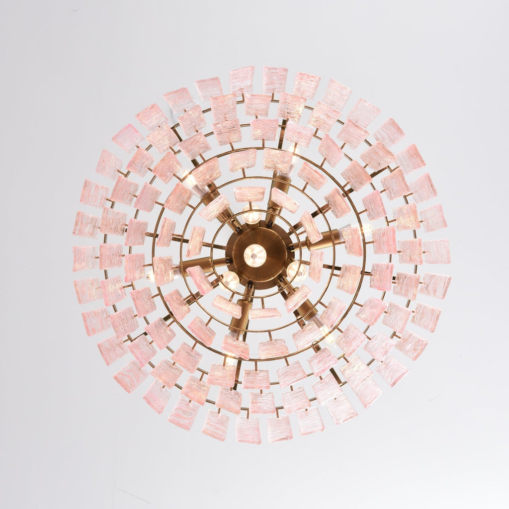 Opalora Pink Murano Chandelier