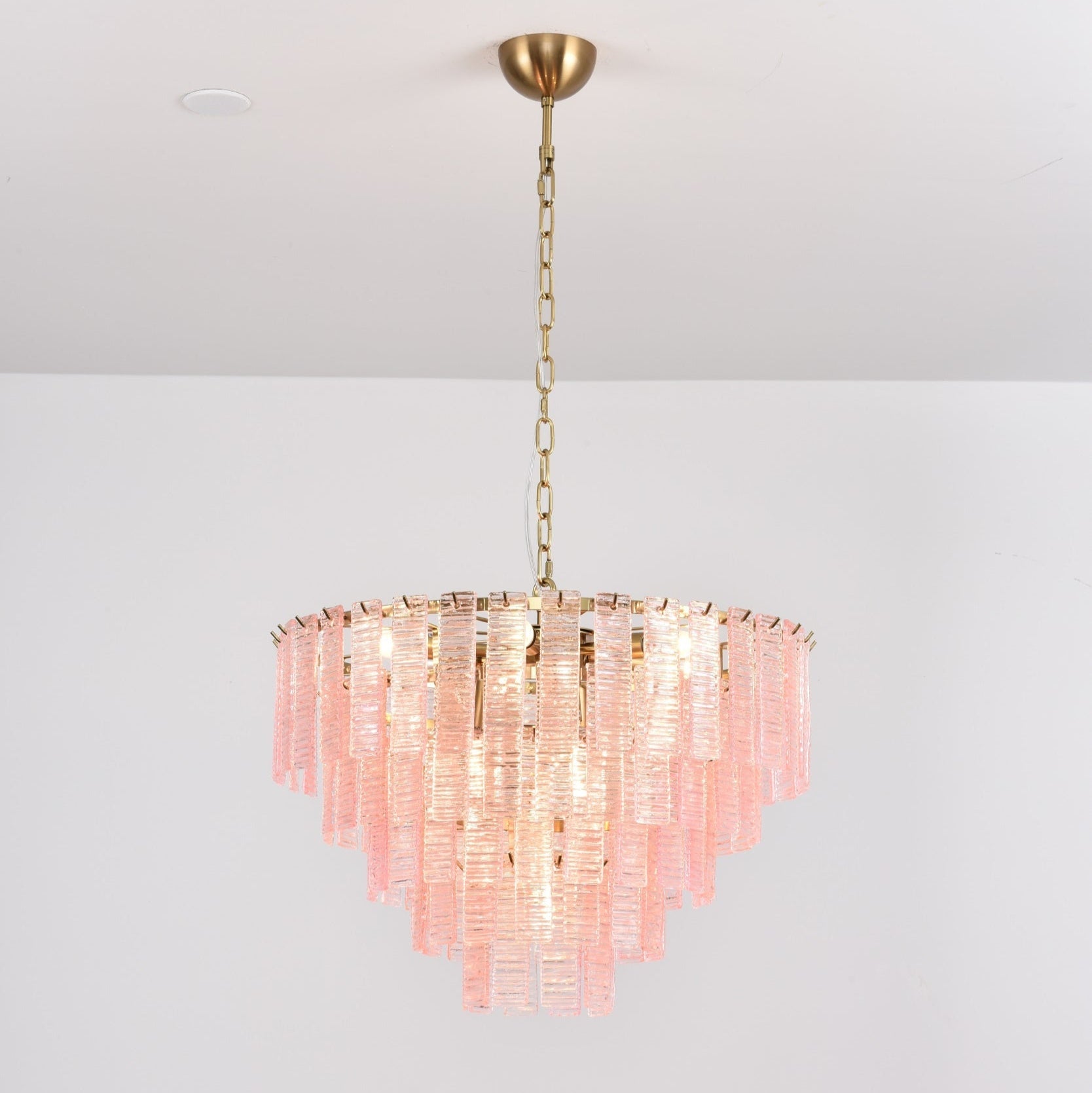 Opalora Pink Murano Chandelier