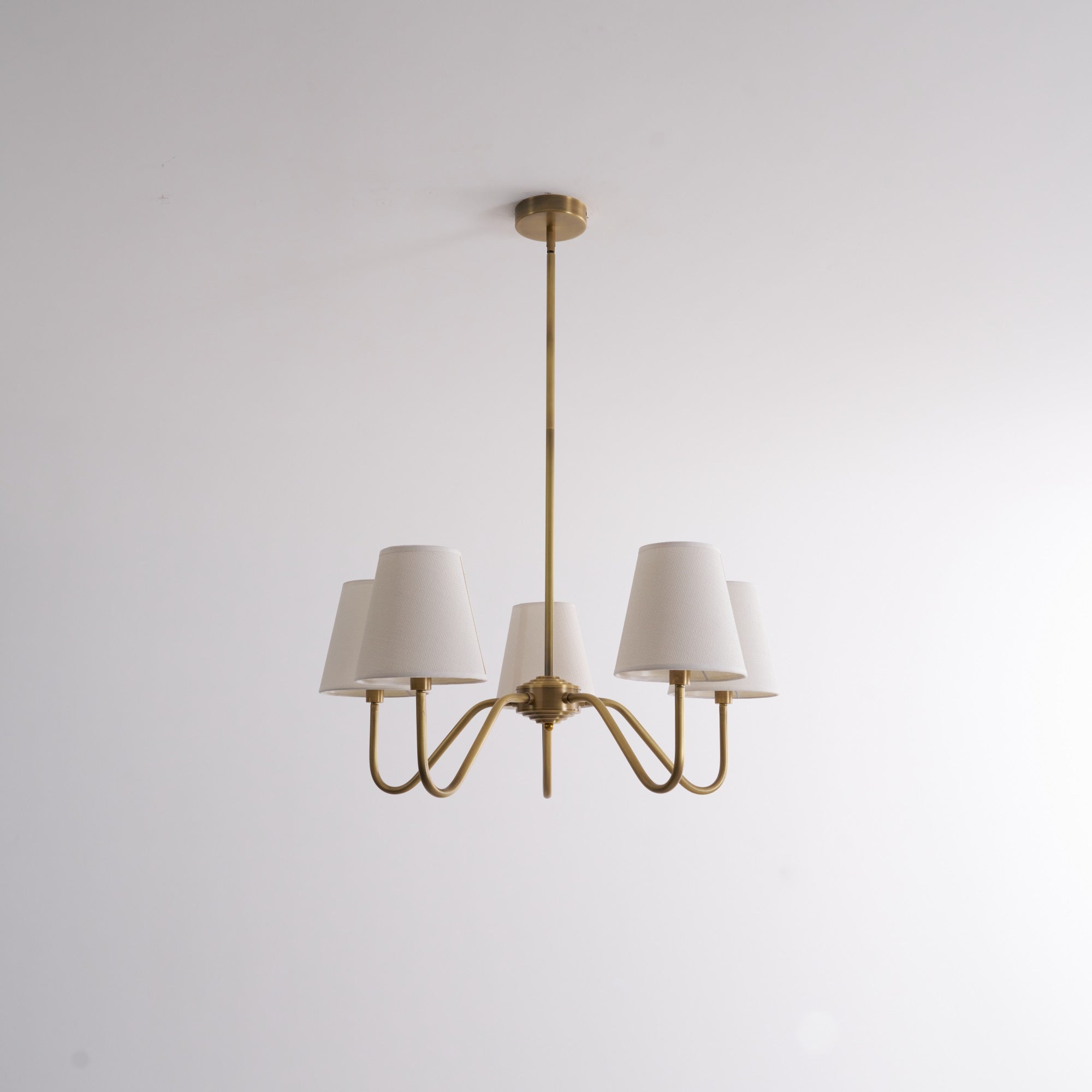 Opaluxe Brass Chandelier