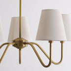 Opaluxe Brass Chandelier
