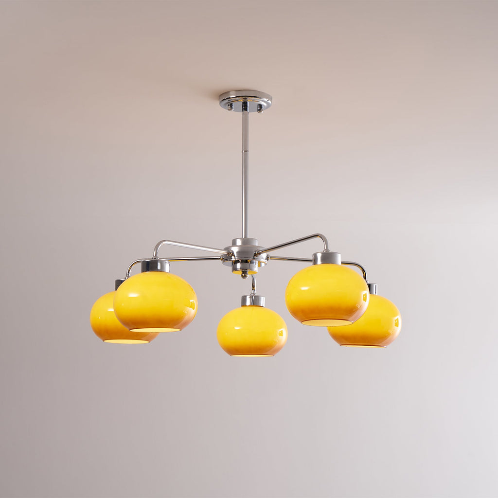 Oval Persimmon Chandelier