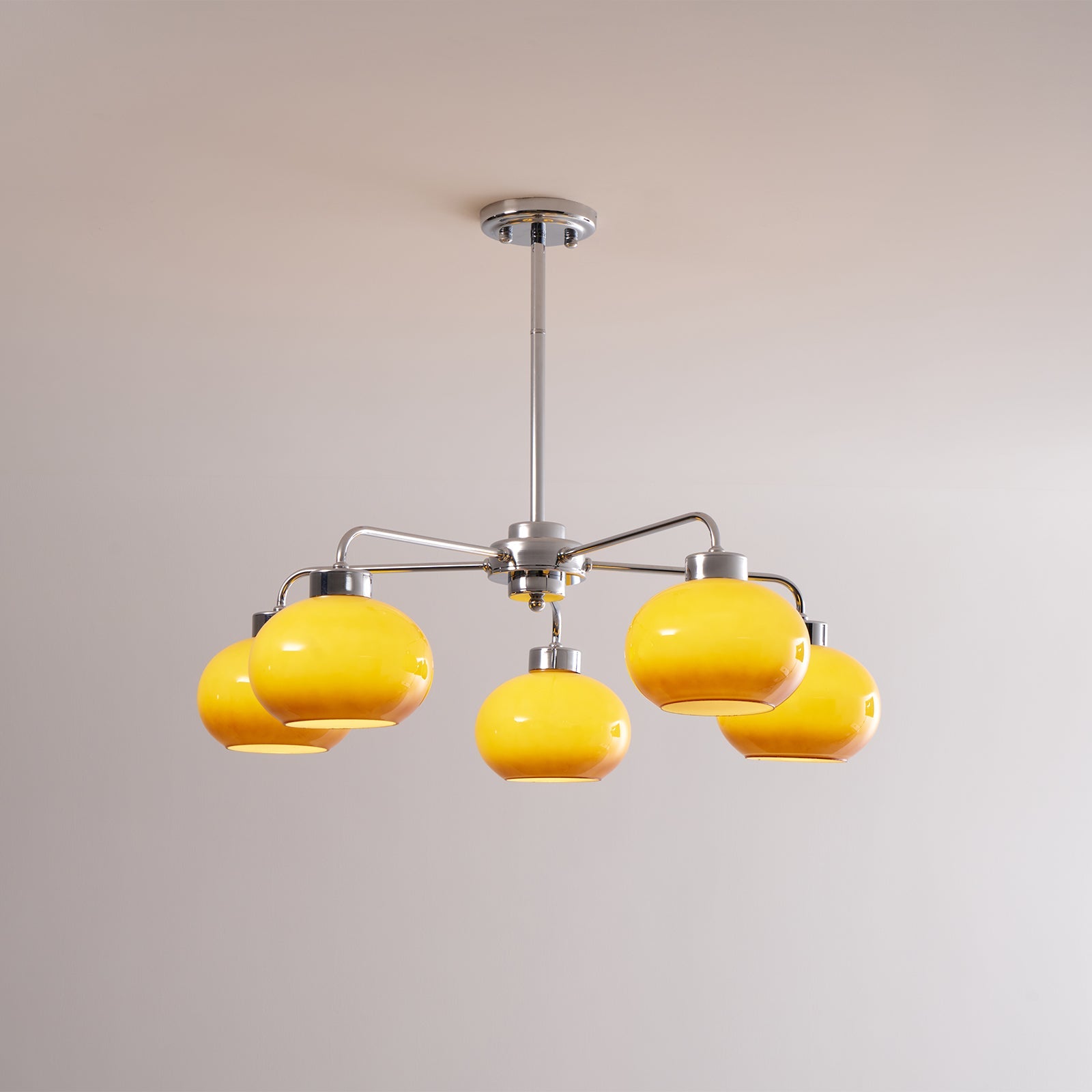 Oval Persimmon Chandelier