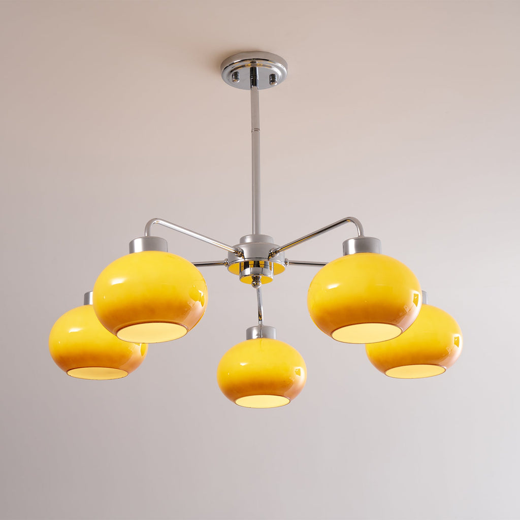Oval Persimmon Chandelier