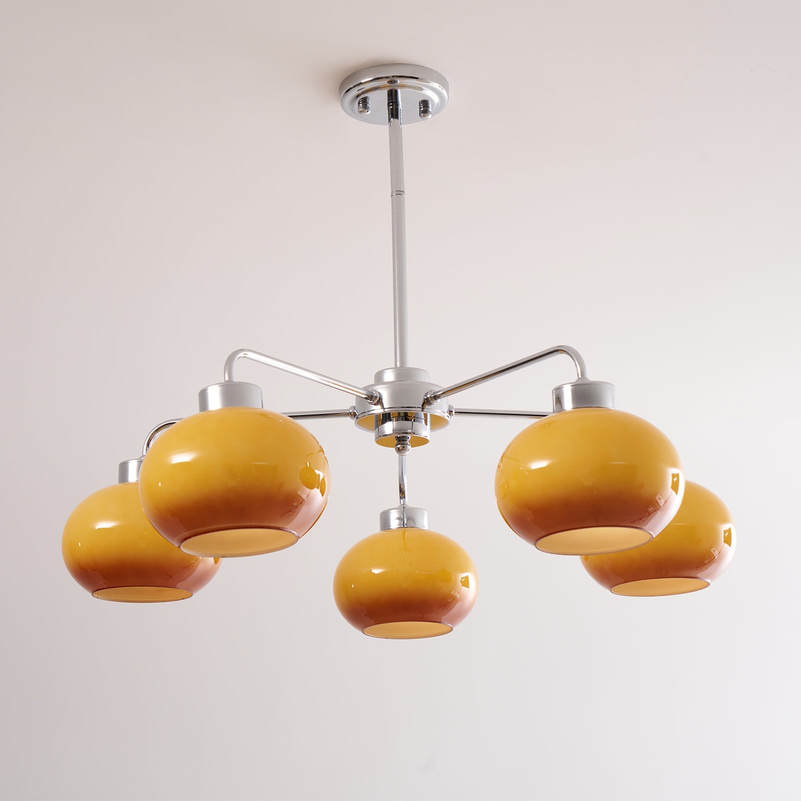 Oval Persimmon Chandelier