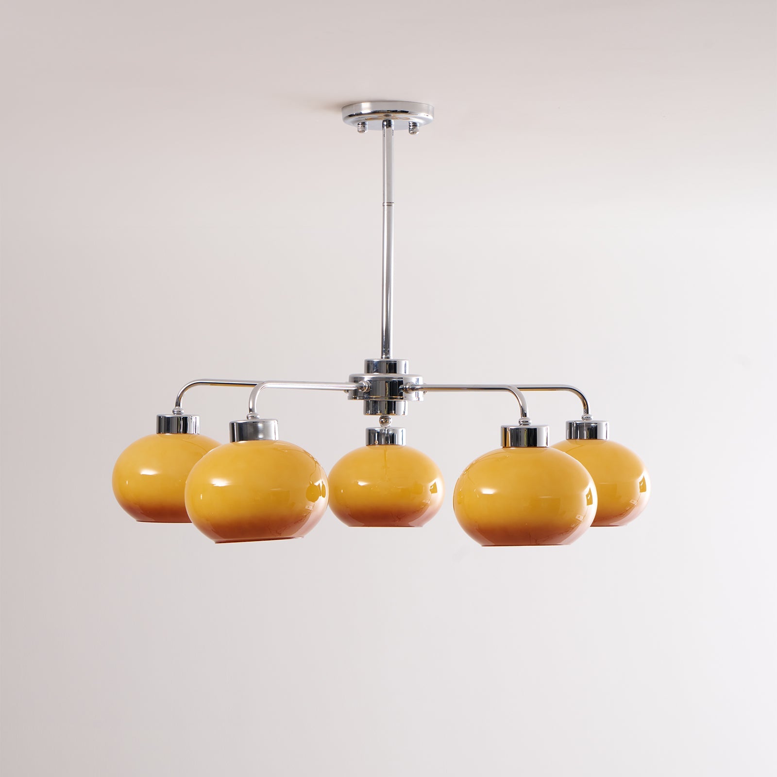 Oval Persimmon Chandelier