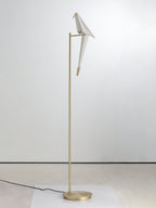 Paper Crane Bird Floor Lamp