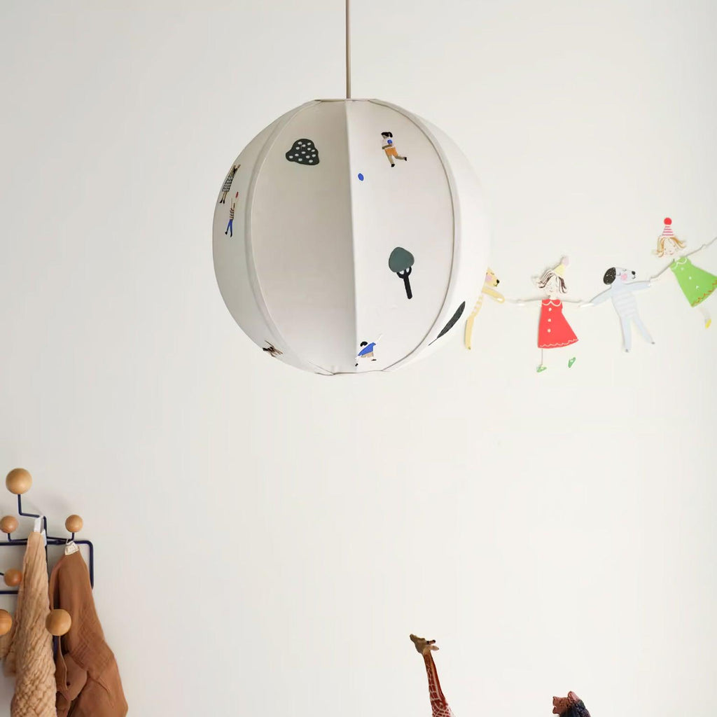 Park Embroidered Textile Swag Lamp