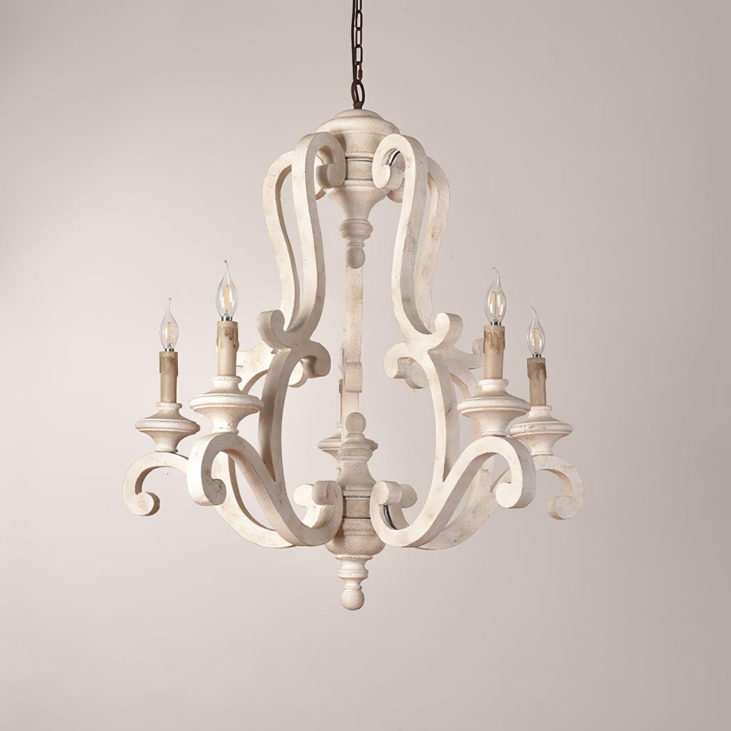 Parrotuncle Wooden Candle Chandelier