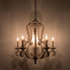 Parrotuncle Wooden Candle Chandelier