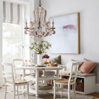 Parrotuncle Wooden Candle Chandelier