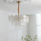 Pearl Glass Shell Chandelier