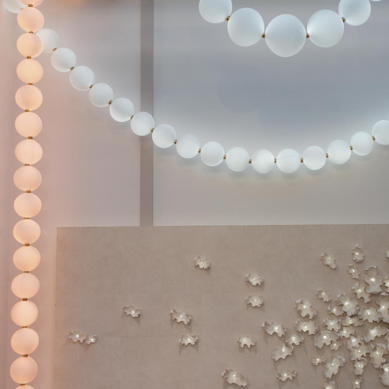 Pearl Necklace Balls Chandelier
