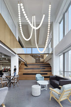 Pearl Glass Necklace Balls Chandelier
