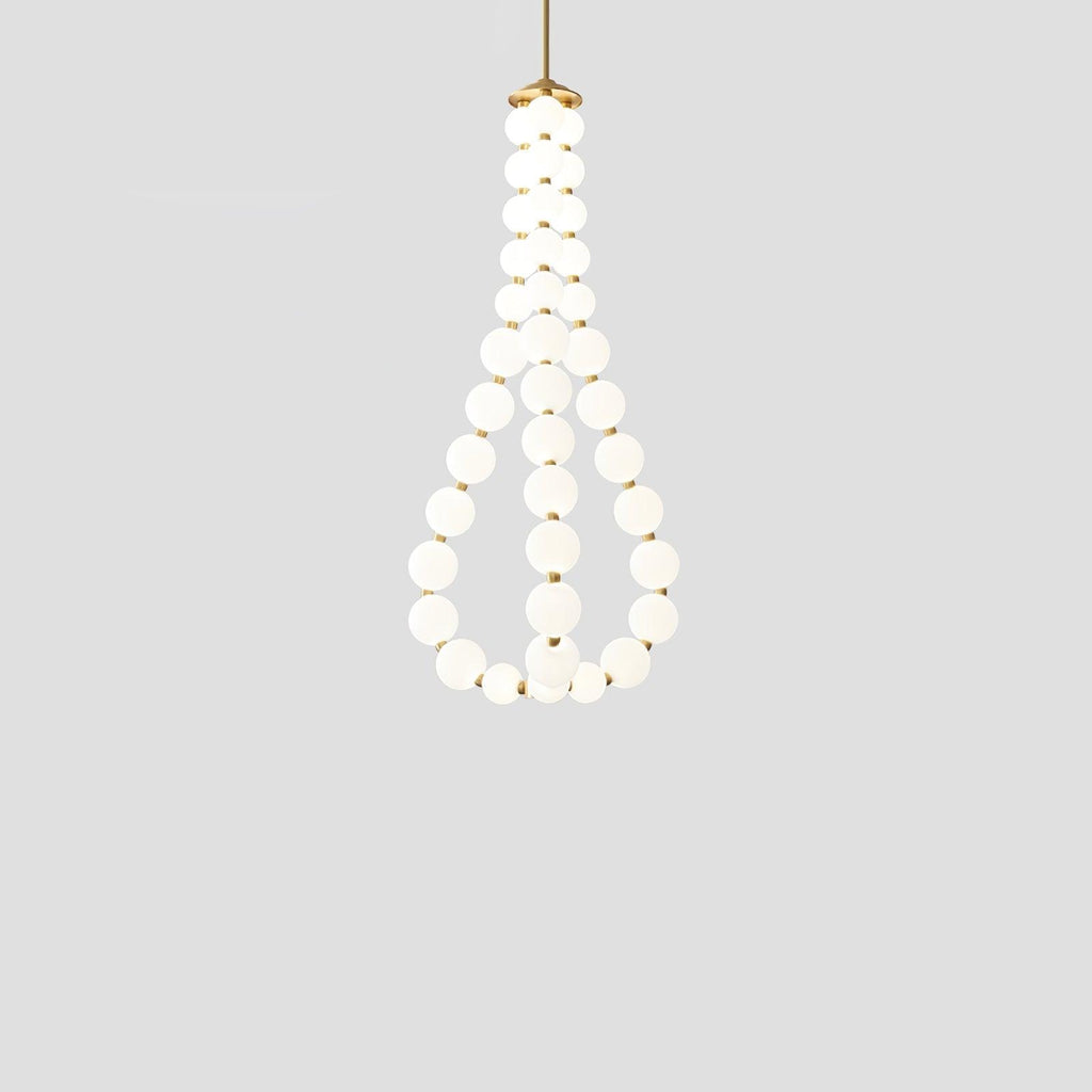 Glass Pearl Necklace Chandelier