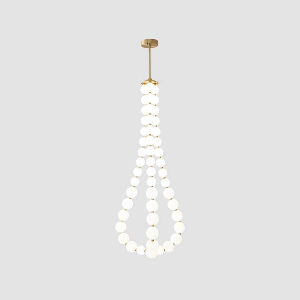 Glass Pearl Necklace Chandelier