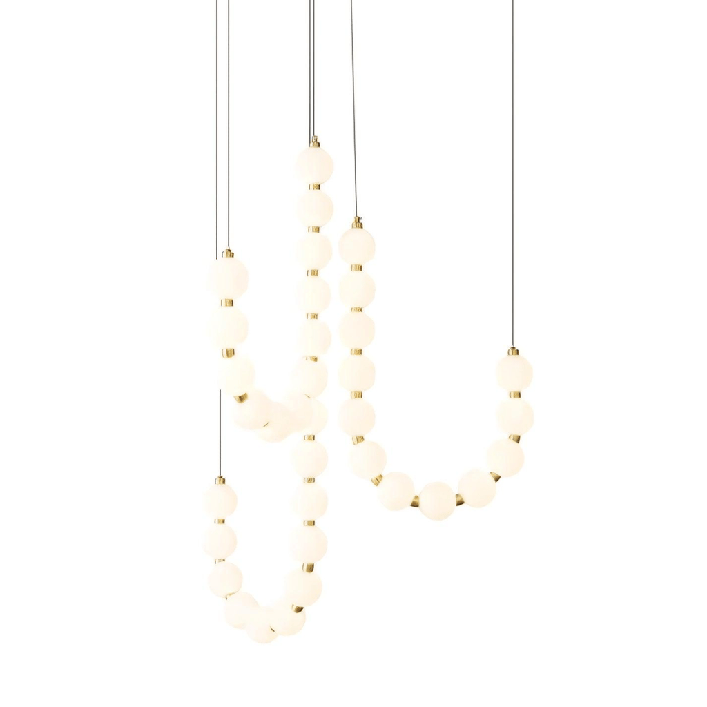 Glass Pearl Necklace Chandelier