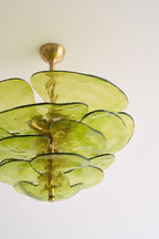 Petals Gold Murano Chandelier