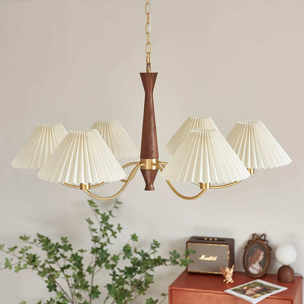 Pleated Chandelier