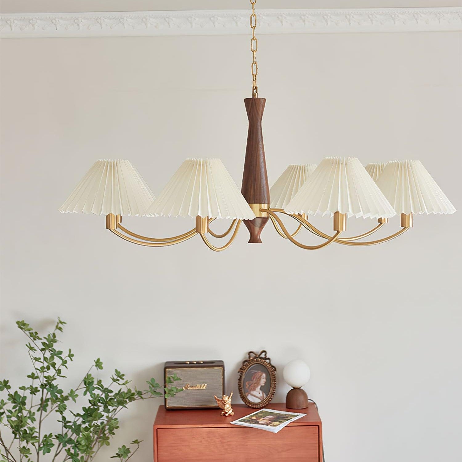 Pleated Chandelier