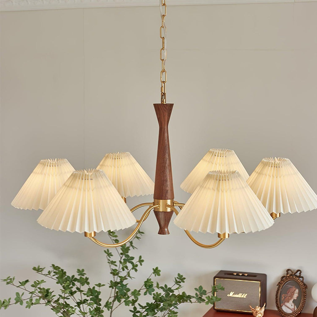 Pleated Chandelier