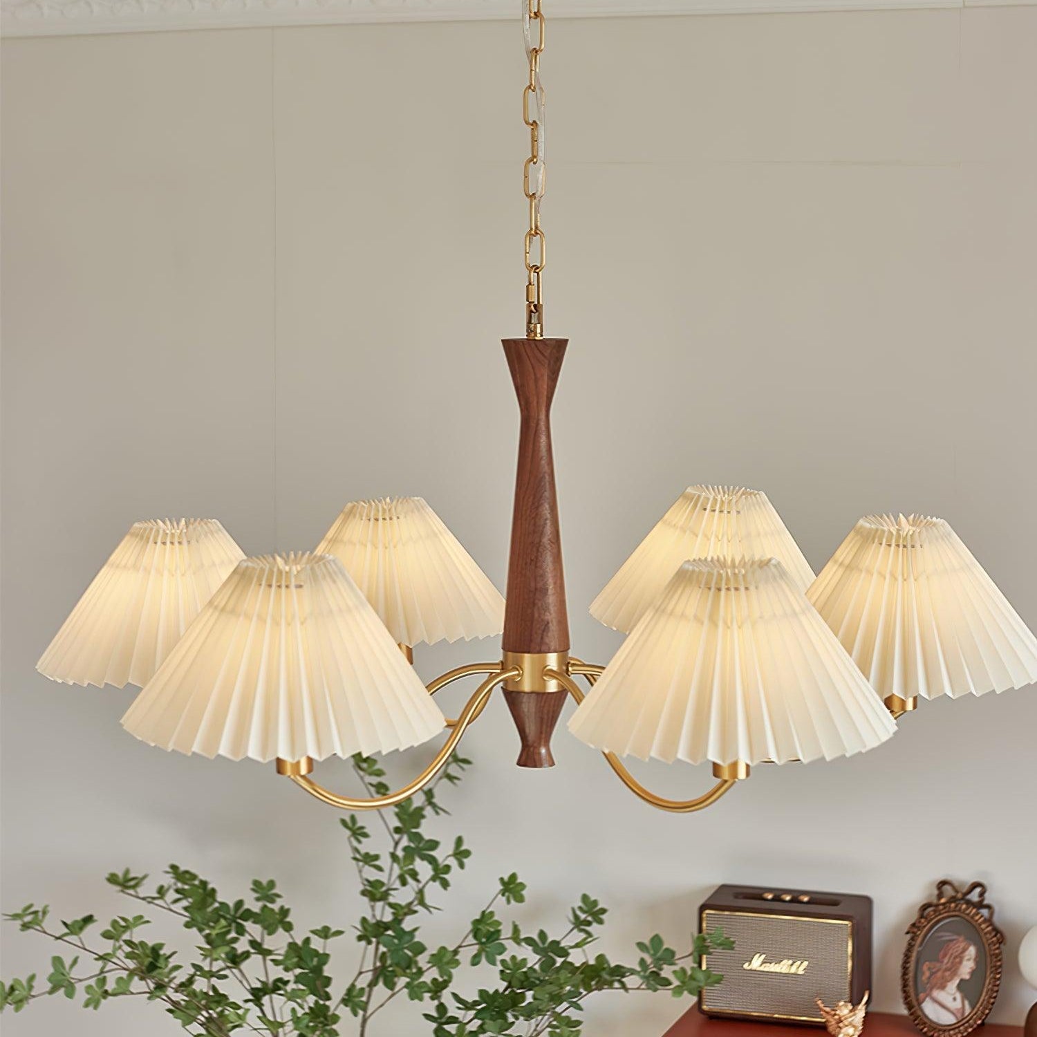 Pleated Chandelier